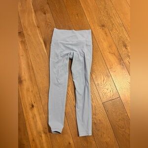 Athleta Salutation Stash Tight Light Blue High-Waisted Leggings